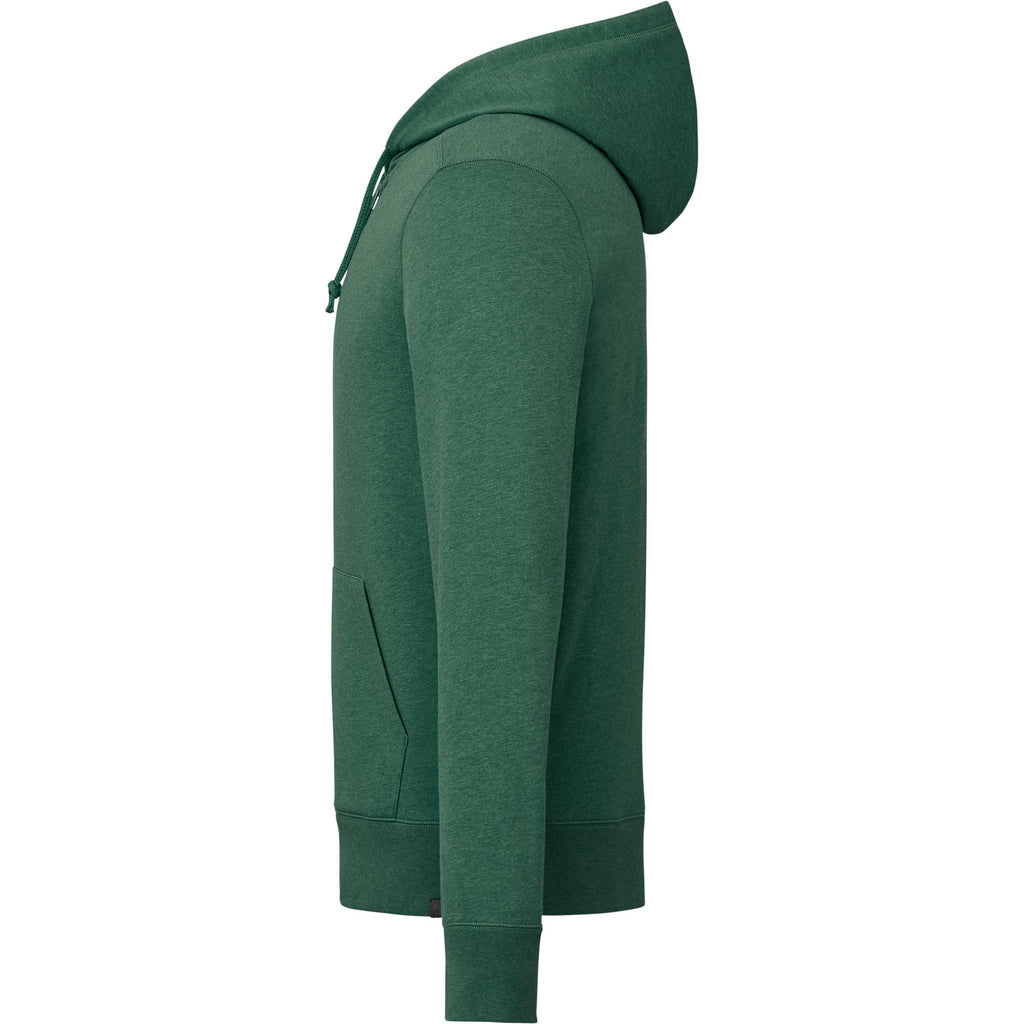 Argus Eco Fleece Full Zip Hoodie for Men Transfer - Juniper Heather - Left Side