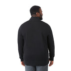 Argus Eco Fleece Full Zip Jacket for Men Embroidery - Black - Back On Model