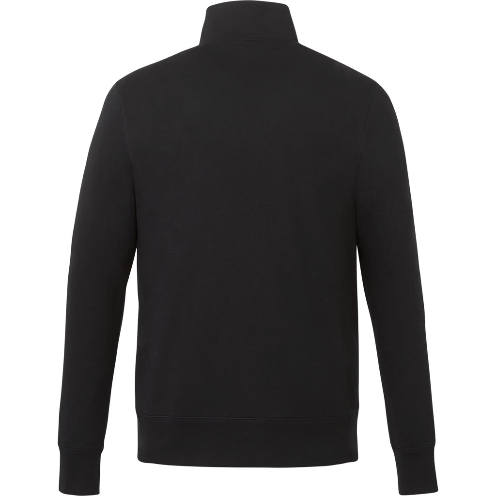 Argus Eco Fleece Full Zip Jacket for Men Embroidery - Black - Back