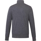 Argus Eco Fleece Full Zip Jacket for Men Embroidery - Heather Dark Charcoal - Back