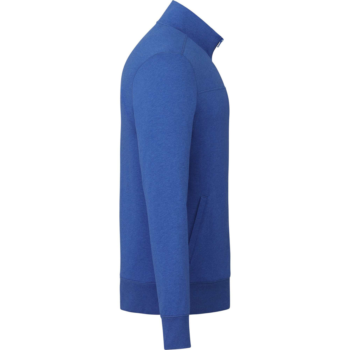 Argus Eco Fleece Full Zip Jacket for Men Embroidery - New Royal Heather - Right Side