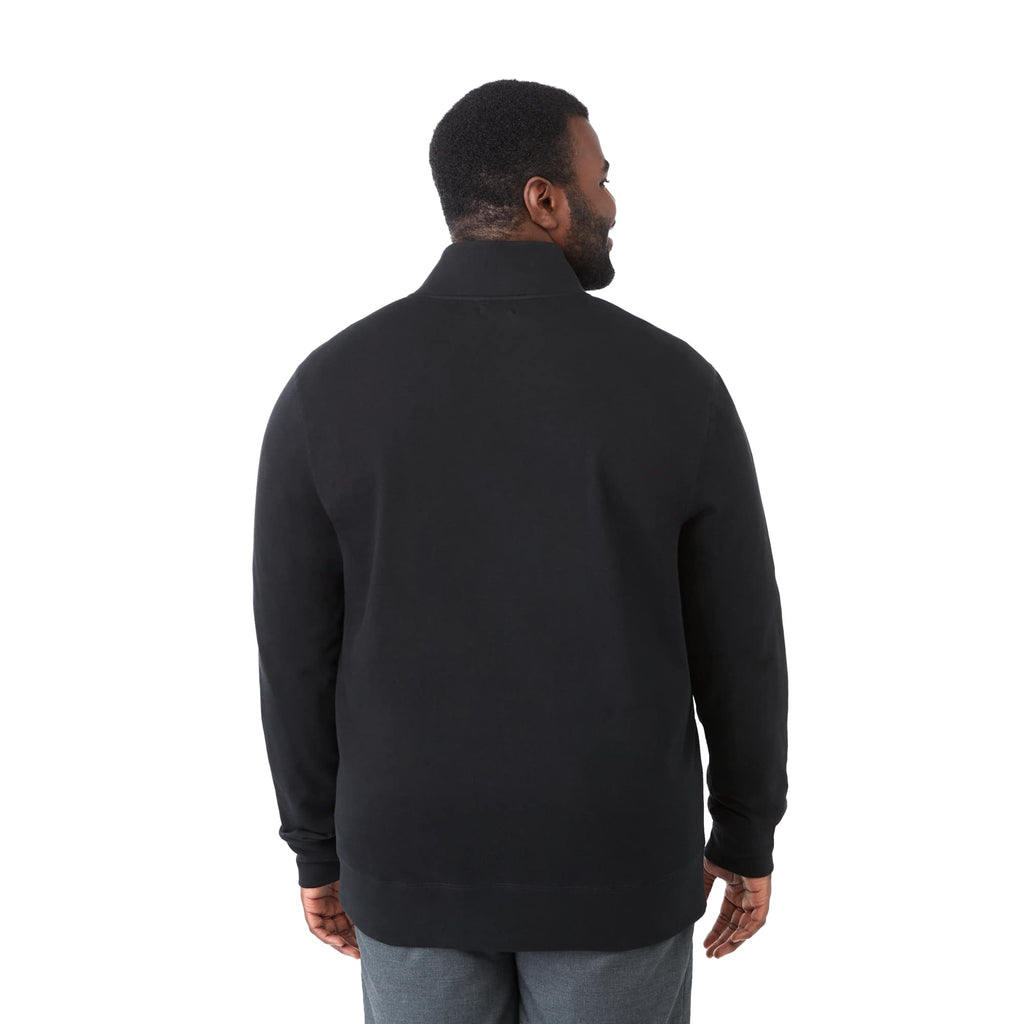 Argus Eco Fleece Full Zip Jacket for Men Transfer - Black - Back On Model