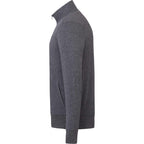 Argus Eco Fleece Full Zip Jacket for Men Transfer - Heather Dark Charcoal - Left Side