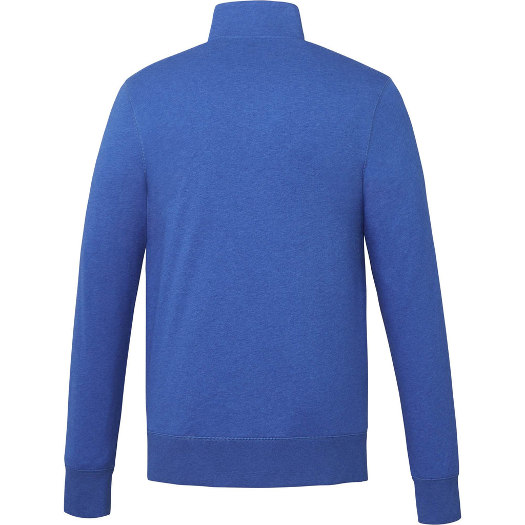 Argus Eco Fleece Full Zip Jacket for Men Transfer - New Royal Heather - Back
