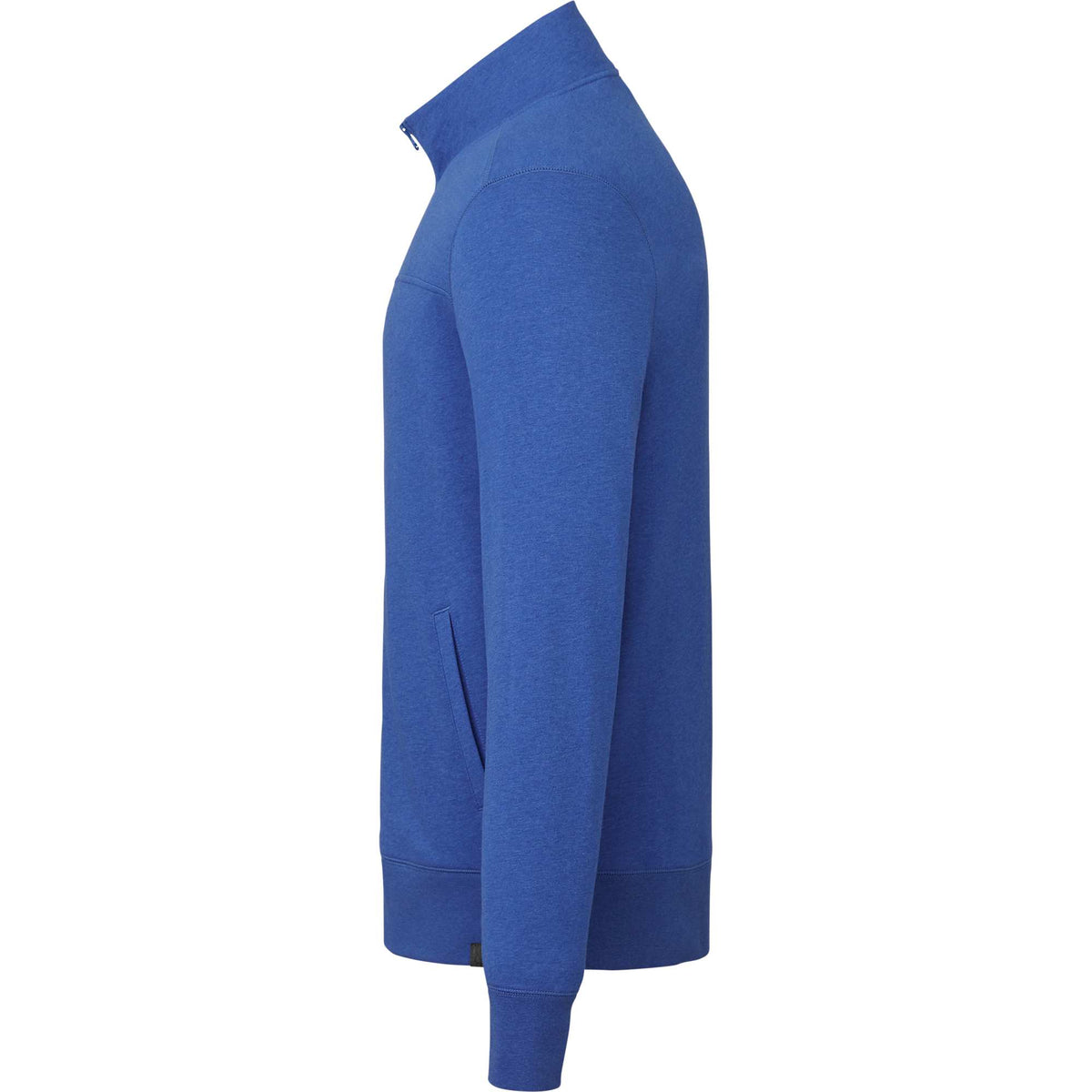 Argus Eco Fleece Full Zip Jacket for Men Transfer - New Royal Heather - Left Side