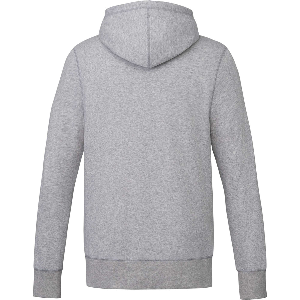 Argus Eco Fleece Pullover Hoodie for Men Embroidery - Heather Grey - Back