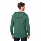 Argus Eco Fleece Pullover Hoodie for Men Embroidery - Juniper Heather - Back On Model