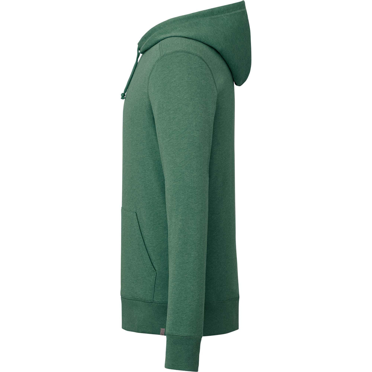 Argus Eco Fleece Pullover Hoodie for Men Embroidery - Juniper Heather - Left Side