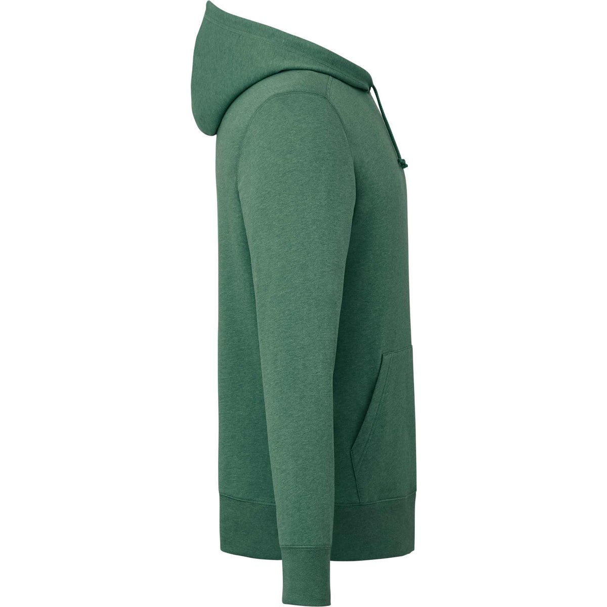 Argus Eco Fleece Pullover Hoodie for Men Embroidery - Juniper Heather - Right Side