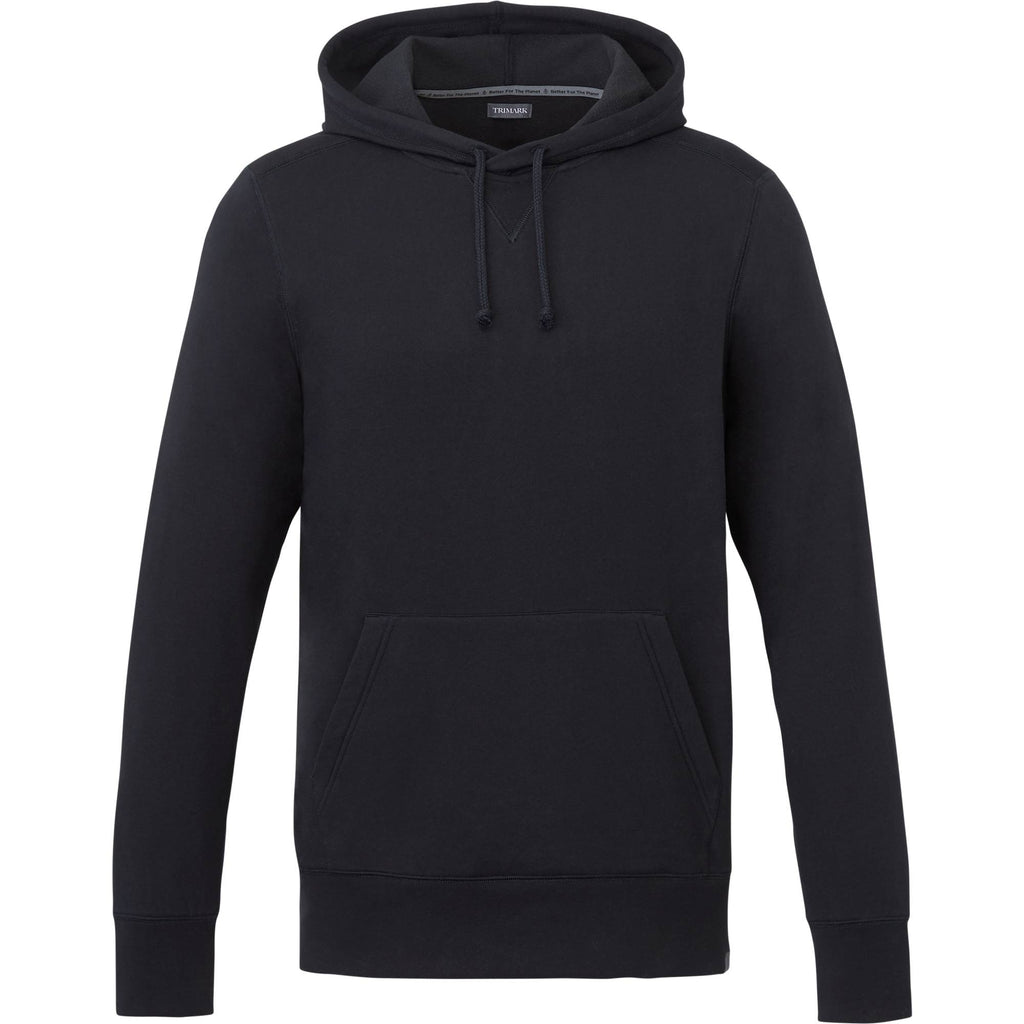 Argus Eco Fleece Pullover Hoodie for Men Transfer - Black - Front