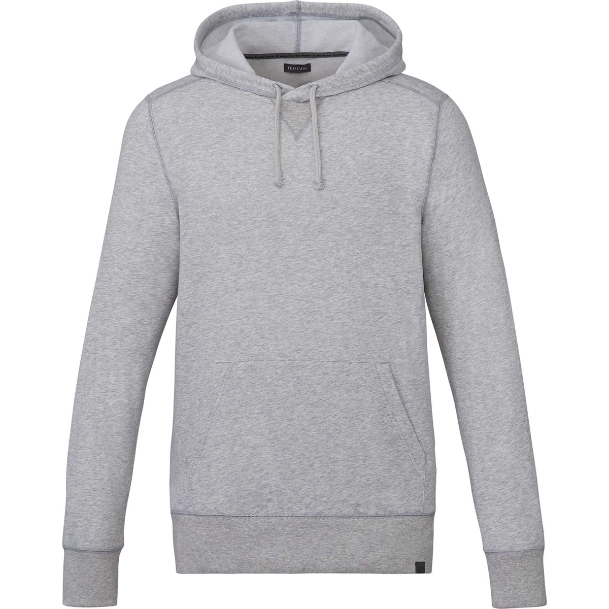 Argus Eco Fleece Pullover Hoodie for Men Transfer - Heather Grey - Front
