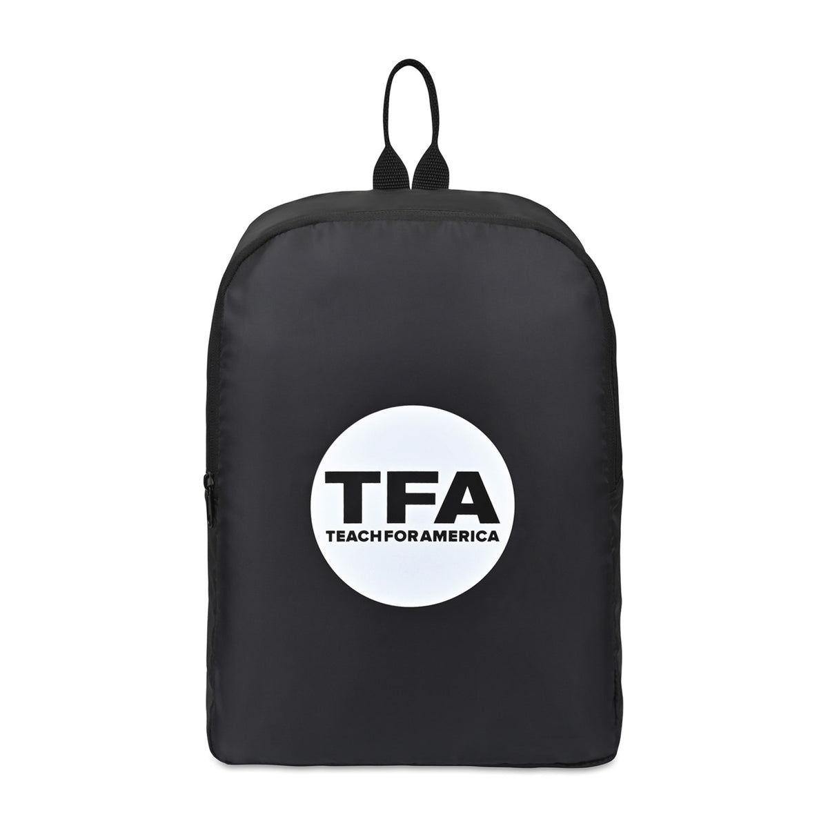 Arlo Recycled Backpack with Key Leash Embroidery - Black - View 1