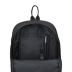 Arlo Recycled Backpack with Key Leash Embroidery - Black - View 3
