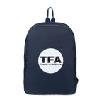 Arlo Recycled Backpack with Key Leash Embroidery - Navy - View 1