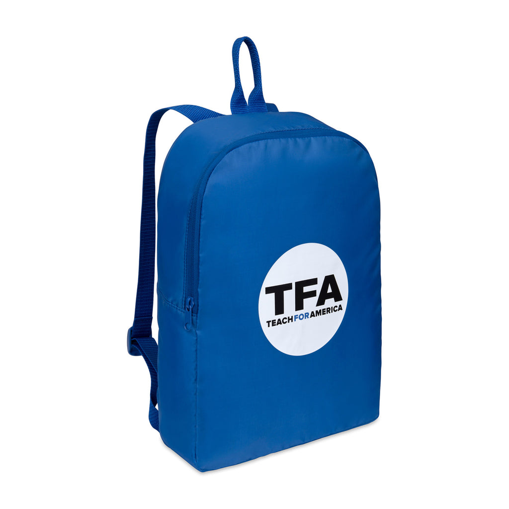 Arlo Recycled Backpack with Key Leash Embroidery - Royal Blue - View 2