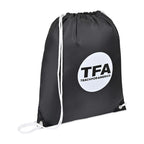 Arlo Recycled Drawstring Backpack Transfer - Black - View 2