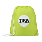Arlo Recycled Drawstring Backpack Transfer - Lime Green - View 1