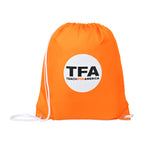 Arlo Recycled Drawstring Backpack Transfer - Orange - View 1