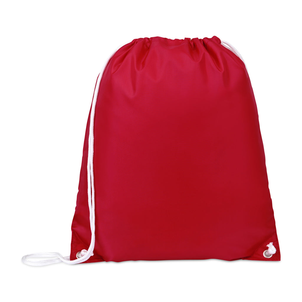 Arlo Recycled Drawstring Backpack Transfer - Red - View 3
