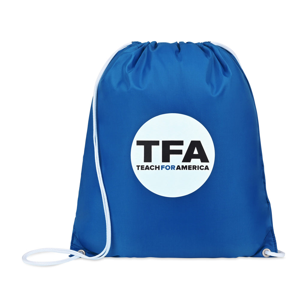 Arlo Recycled Drawstring Backpack Transfer - Royal Blue - View 1