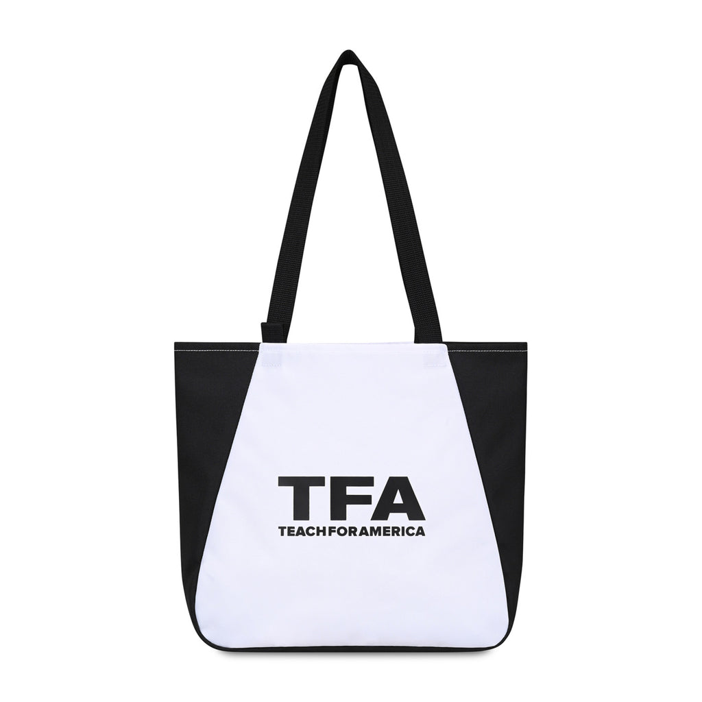 Arlo Recycled Tote Bag with Pen Loop Embroidery - Black - View 2