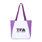 Arlo Recycled Tote Bag with Pen Loop Embroidery - Purple - View 2