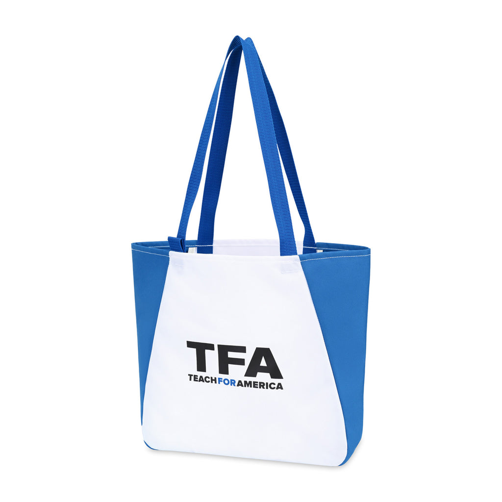 Arlo Recycled Tote Bag with Pen Loop Embroidery - Royal Blue - View 2