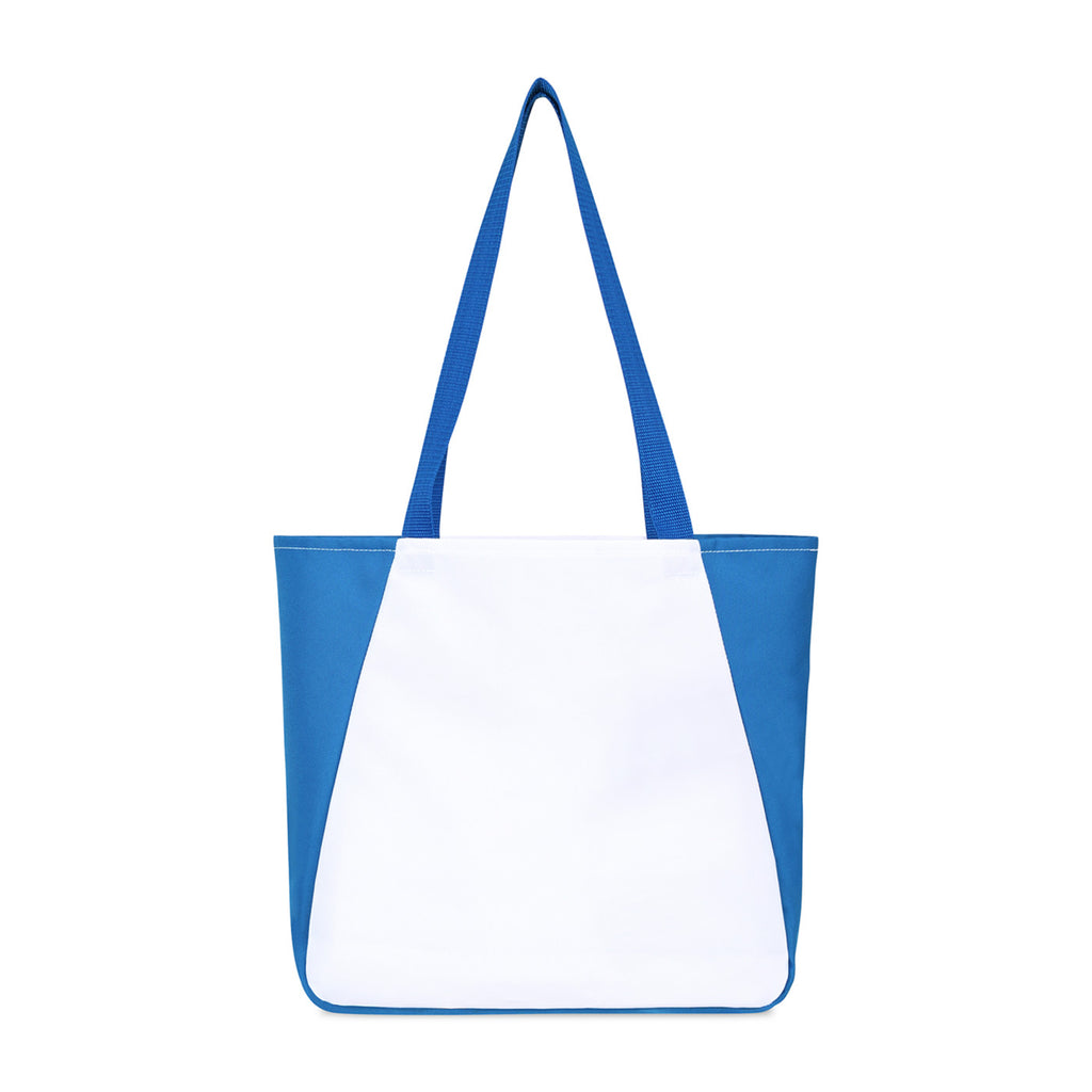 Arlo Recycled Tote Bag with Pen Loop Embroidery - Royal Blue - View 4