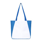Arlo Recycled Tote Bag with Pen Loop Embroidery - Royal Blue - View 4