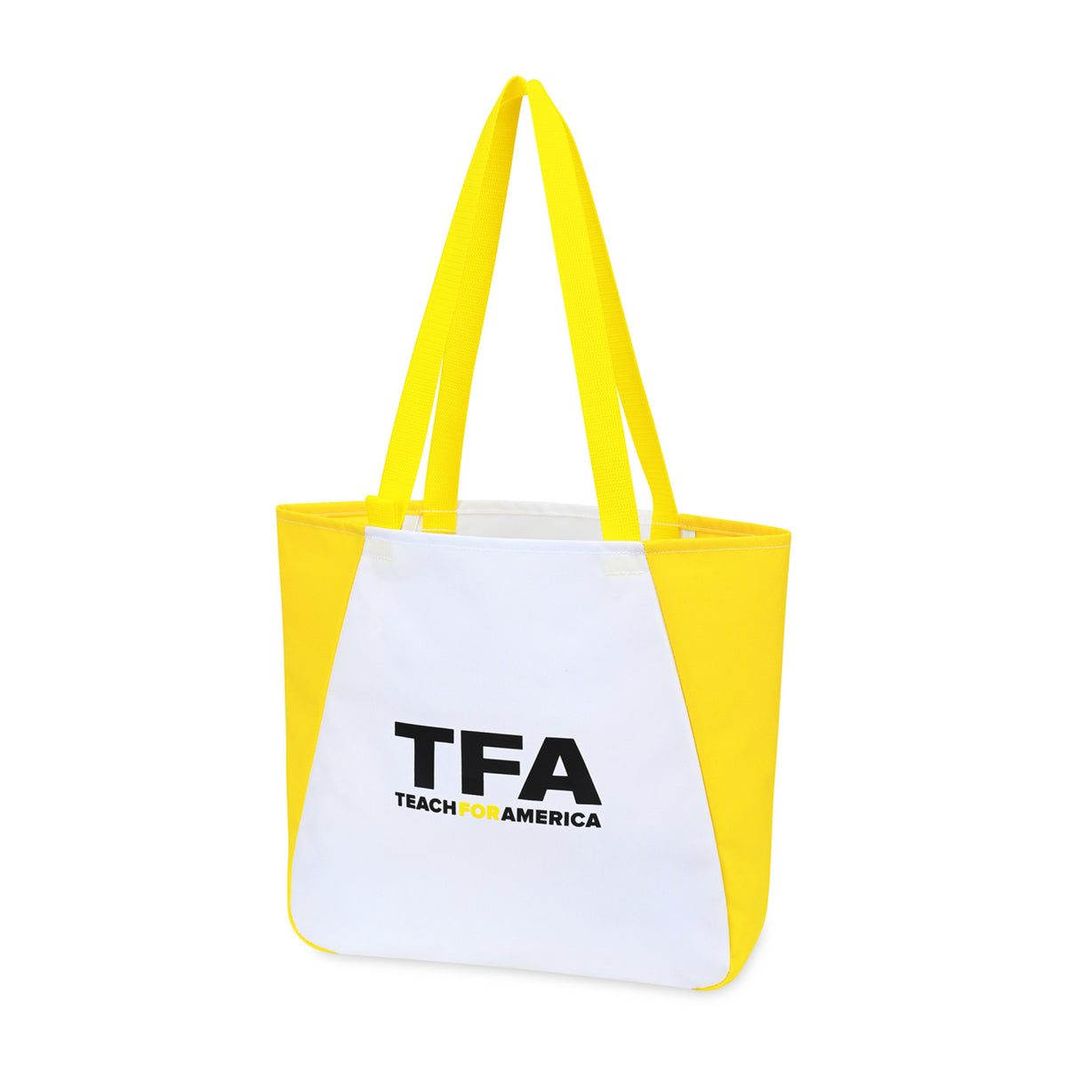 Arlo Recycled Tote Bag with Pen Loop Embroidery - Yellow - View 3