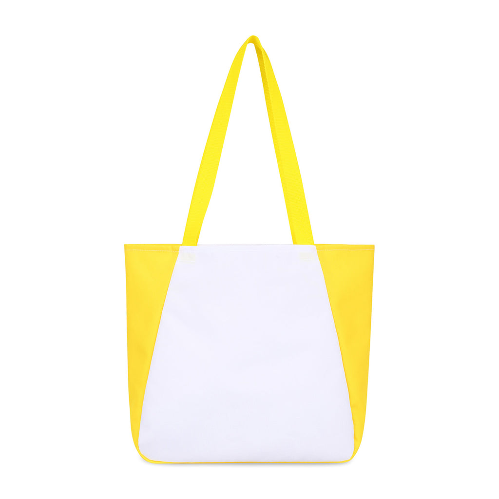 Arlo Recycled Tote Bag with Pen Loop Embroidery - Yellow - View 4