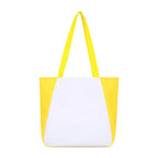 Arlo Recycled Tote Bag with Pen Loop Embroidery - Yellow - View 4