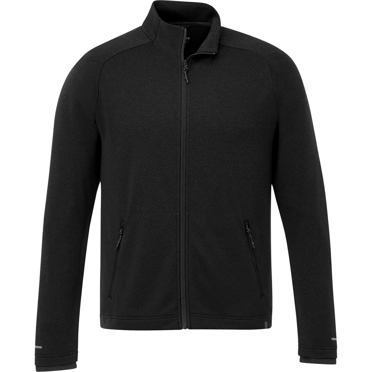 Asgard Eco Knit Full Zip Jacket for Men Transfer - Black - Front