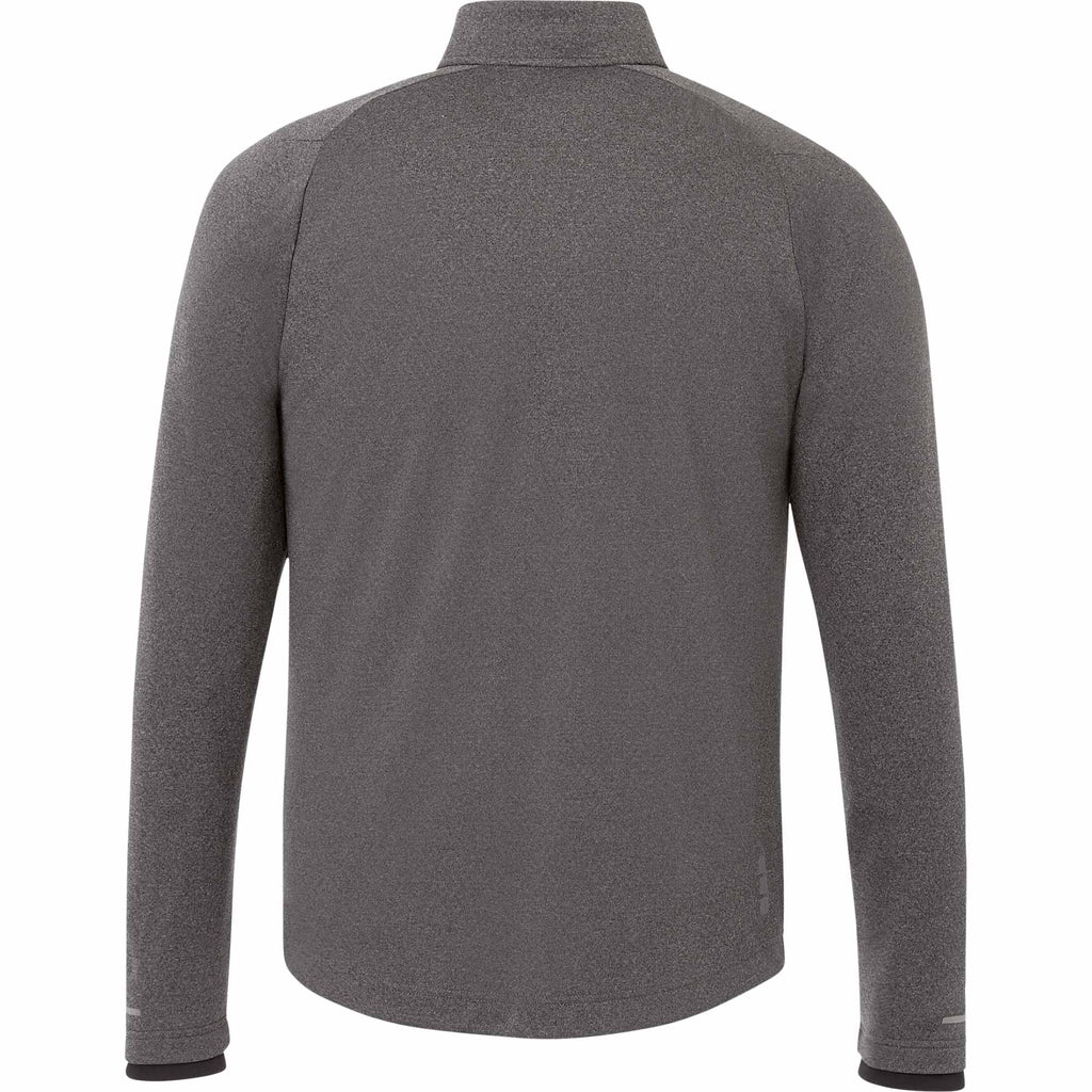 Asgard Eco Knit Full Zip Jacket for Men Transfer - Heather Dark Charcoal - Back
