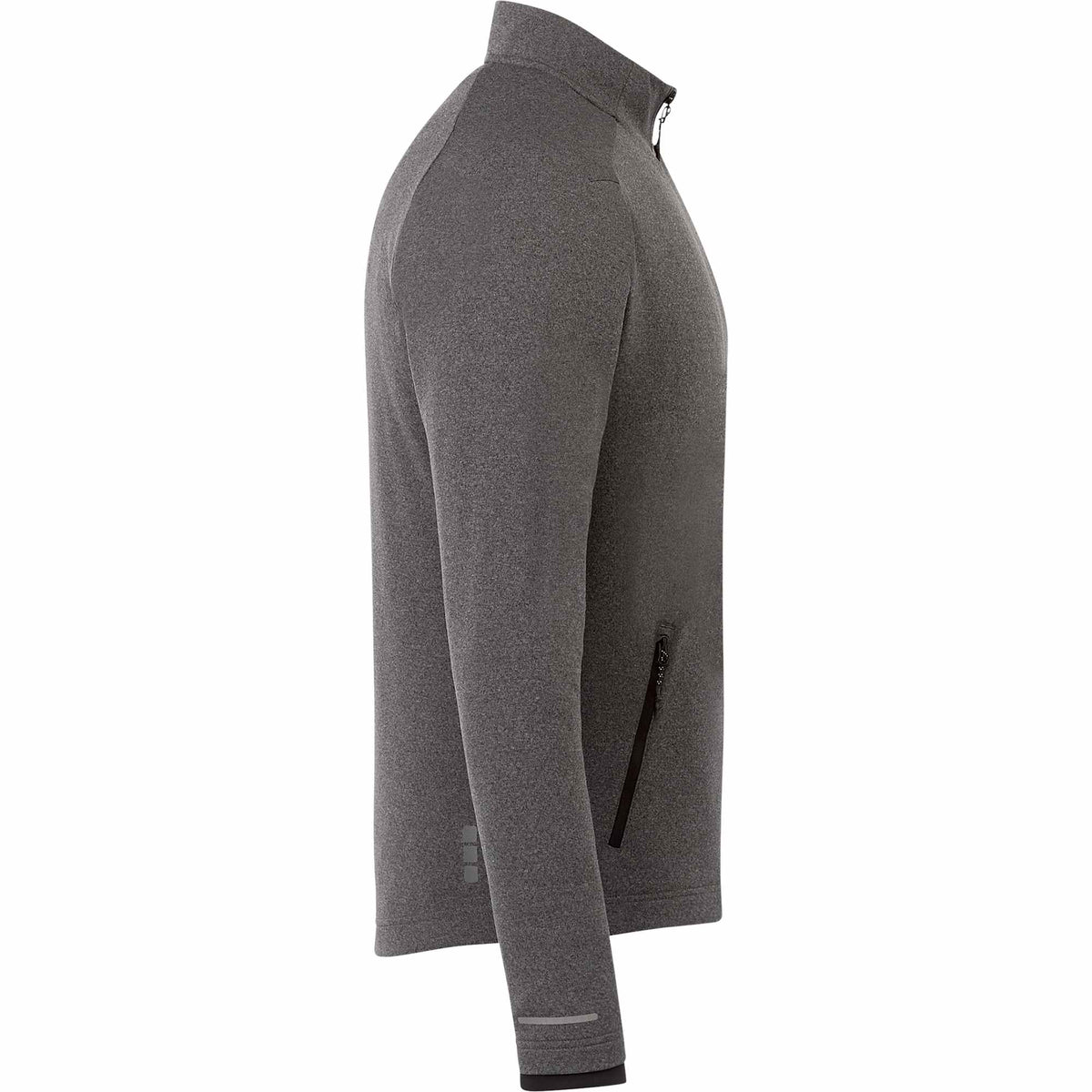 Asgard Eco Knit Full Zip Jacket for Men Transfer - Heather Dark Charcoal - Right Side