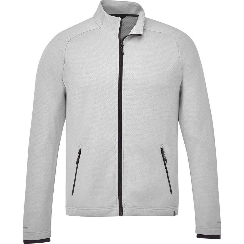 Asgard Eco Knit Full Zip Jacket for Men Transfer - Silver Heather - Front 2