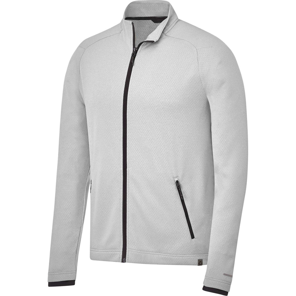 Asgard Eco Knit Full Zip Jacket for Men Transfer - Silver Heather - Right Angle