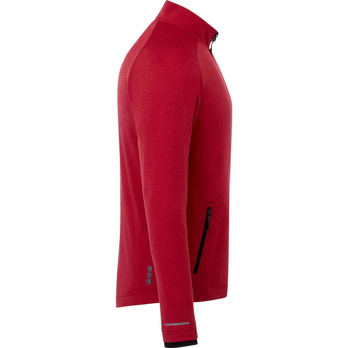 Asgard Eco Knit Full Zip Jacket for Men Transfer - Team Red Heather - Right Side