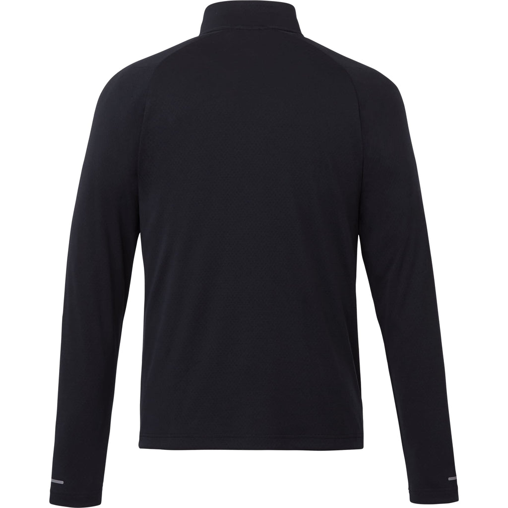 Asgard Eco Knit Quarter Zip for Men Embroidery - Black - Back