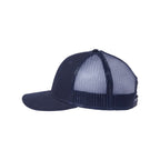 Atlantis Headwear Sustainable Recy Three Trucker Cap Full Color - Navy/ Navy - Direct Side