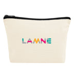 Aware Recycled Cotton Zip Pouch, 10 oz Embroidery - Natural - Colorbrite