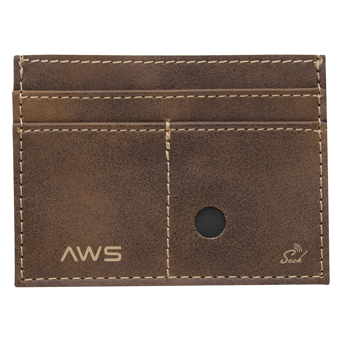 AWS Guardian RFID Card Wallet and Tracker Set - Brown - Back