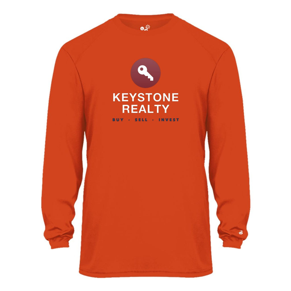 Badger Men's Ultimate SoftLock™ Long Sleeve T-Shirt Full Color - Burnt Orange - Front