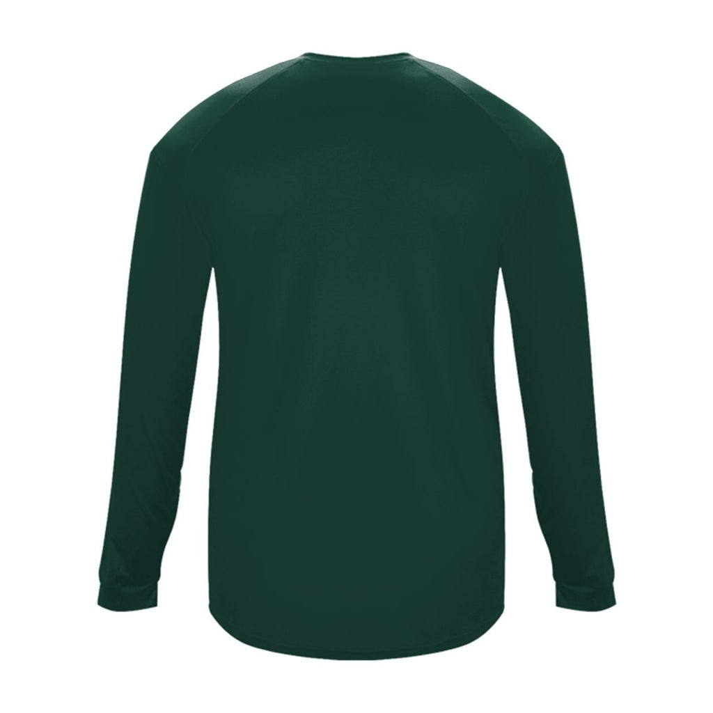 Badger Men's Ultimate SoftLock™ Long Sleeve T-Shirt Full Color - Forest - Back