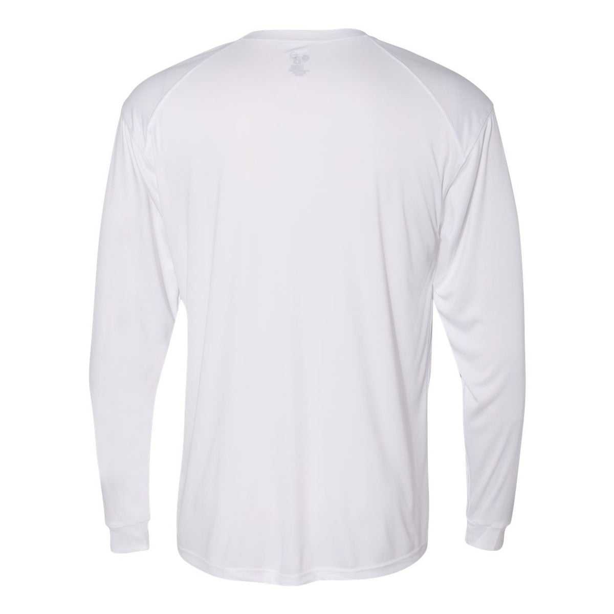 Badger Men's Ultimate SoftLock™ Long Sleeve T-Shirt Full Color - White - Back