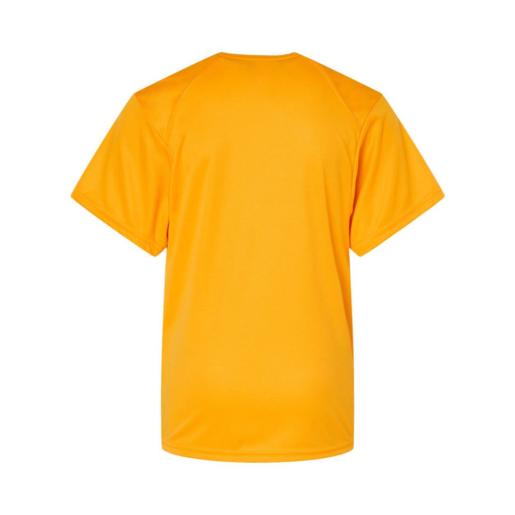 Badger Youth B-Core T-Shirt Full Color - Gold - Back