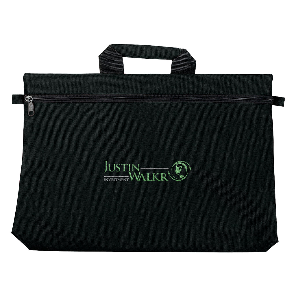 Bag for Documents Embroidery - Black - Embroidery