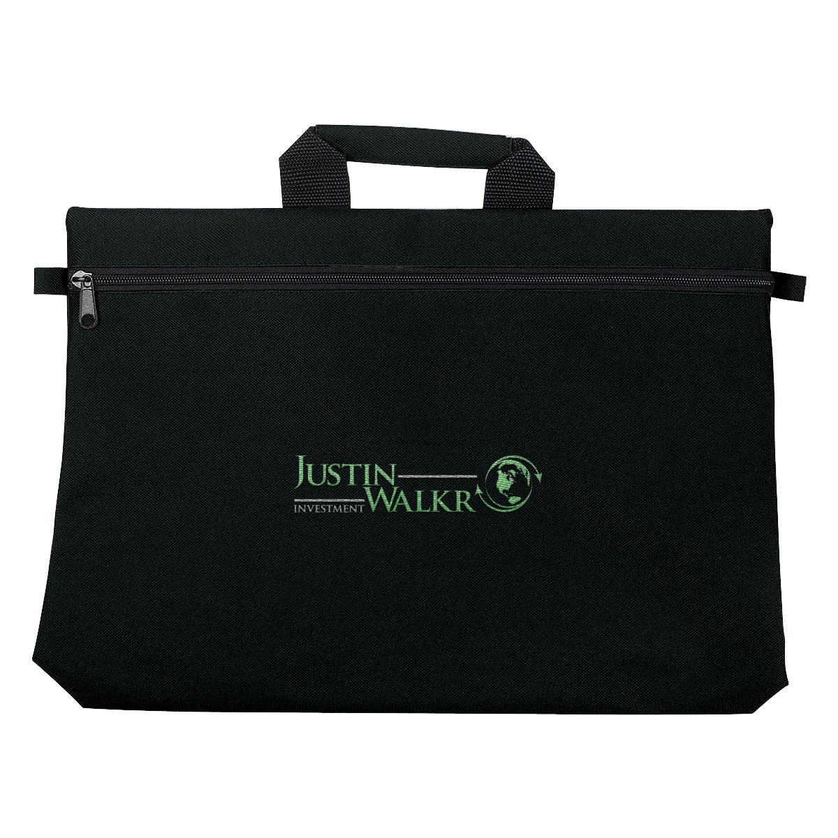 Bag for Documents Embroidery - Black - Embroidery