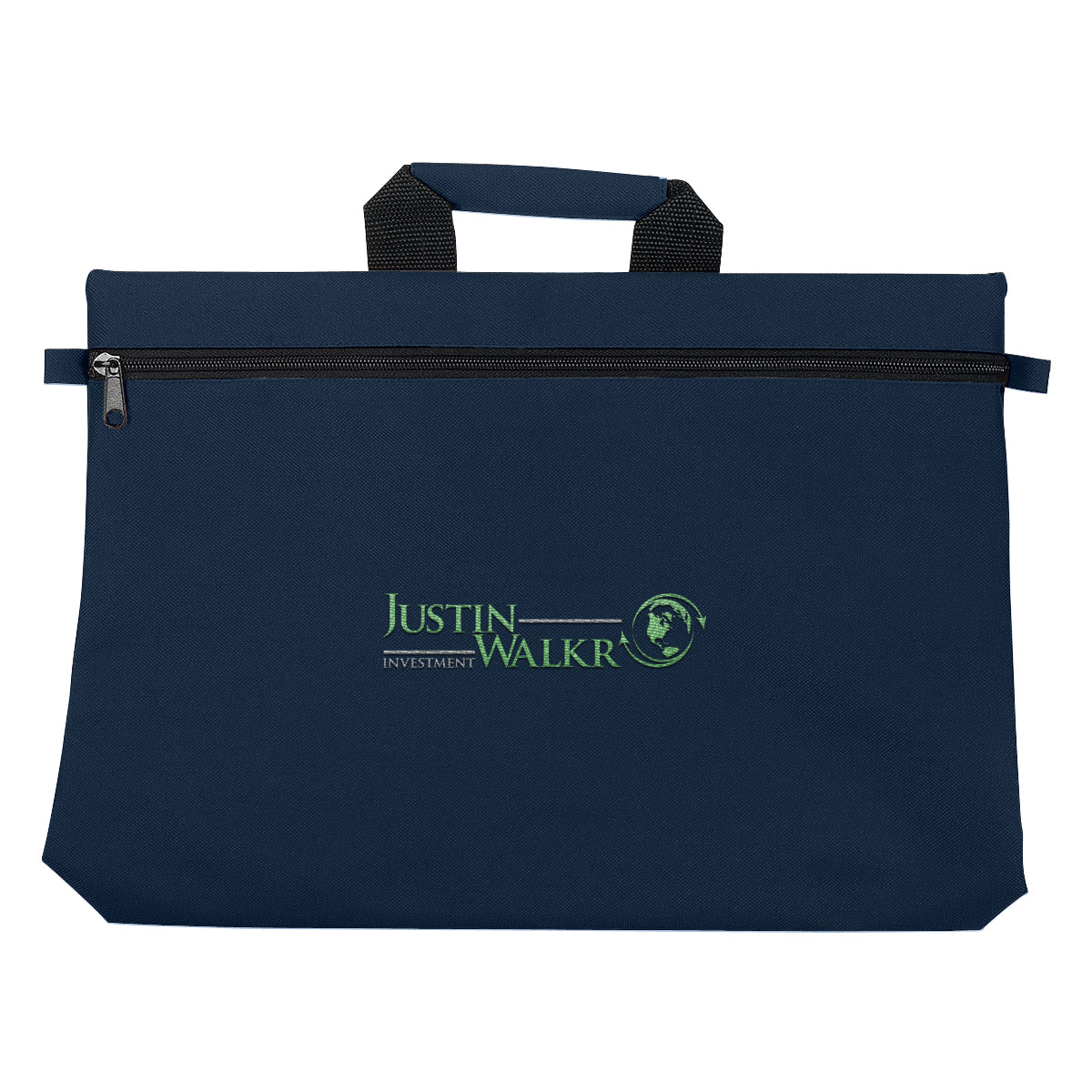 Bag for Documents Embroidery - Navy - Embroidery