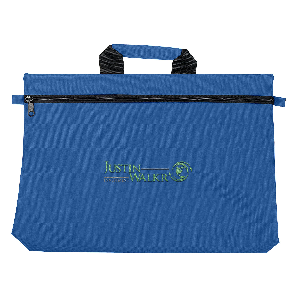 Bag for Documents Embroidery - Royal Blue - Embroidery
